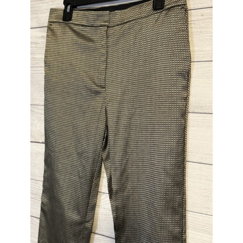 Women's Ann Taylor Gold & Black Textured‎ Pants – Size 8 - Picture 6 of 9